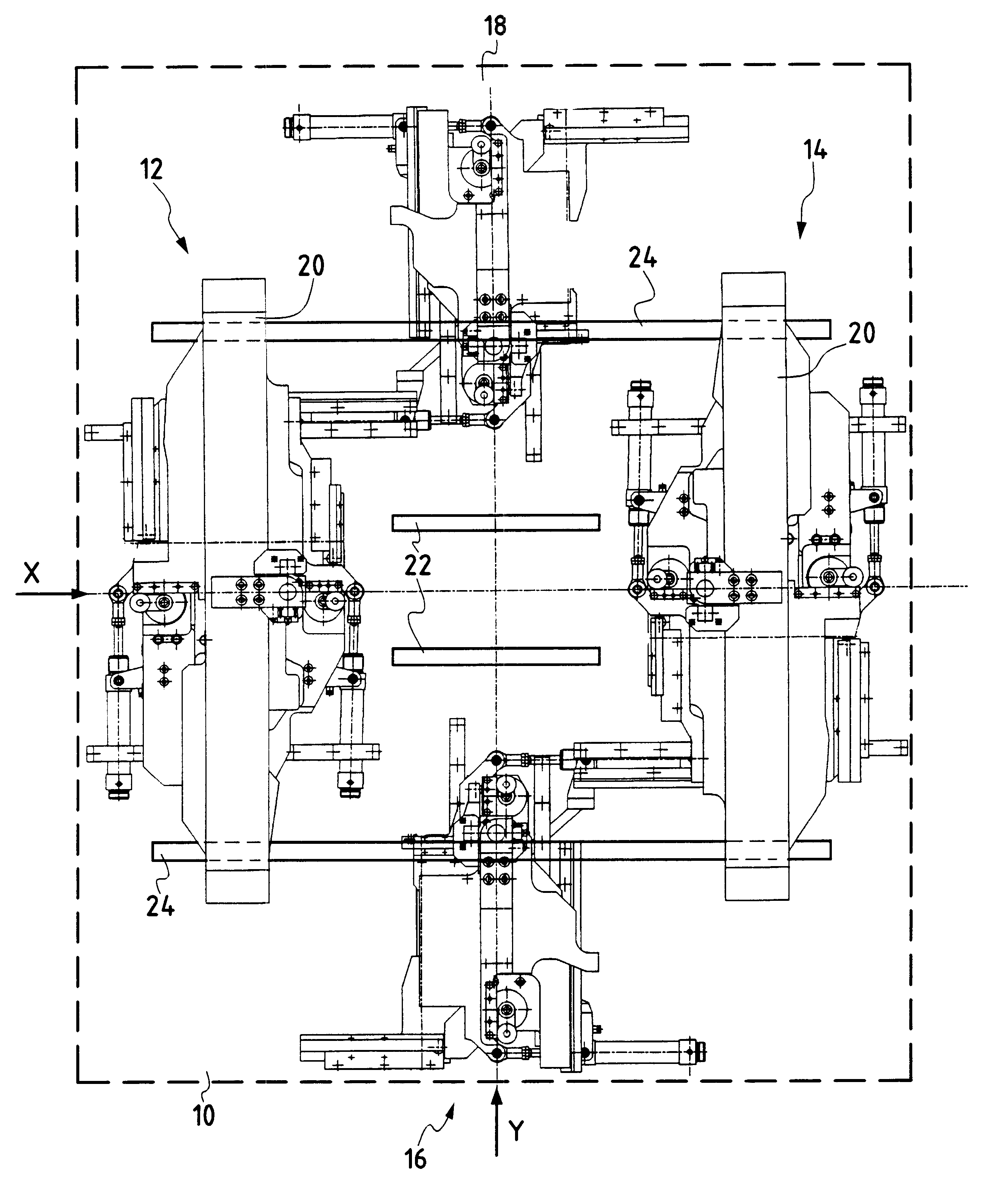 Machine for punching panels