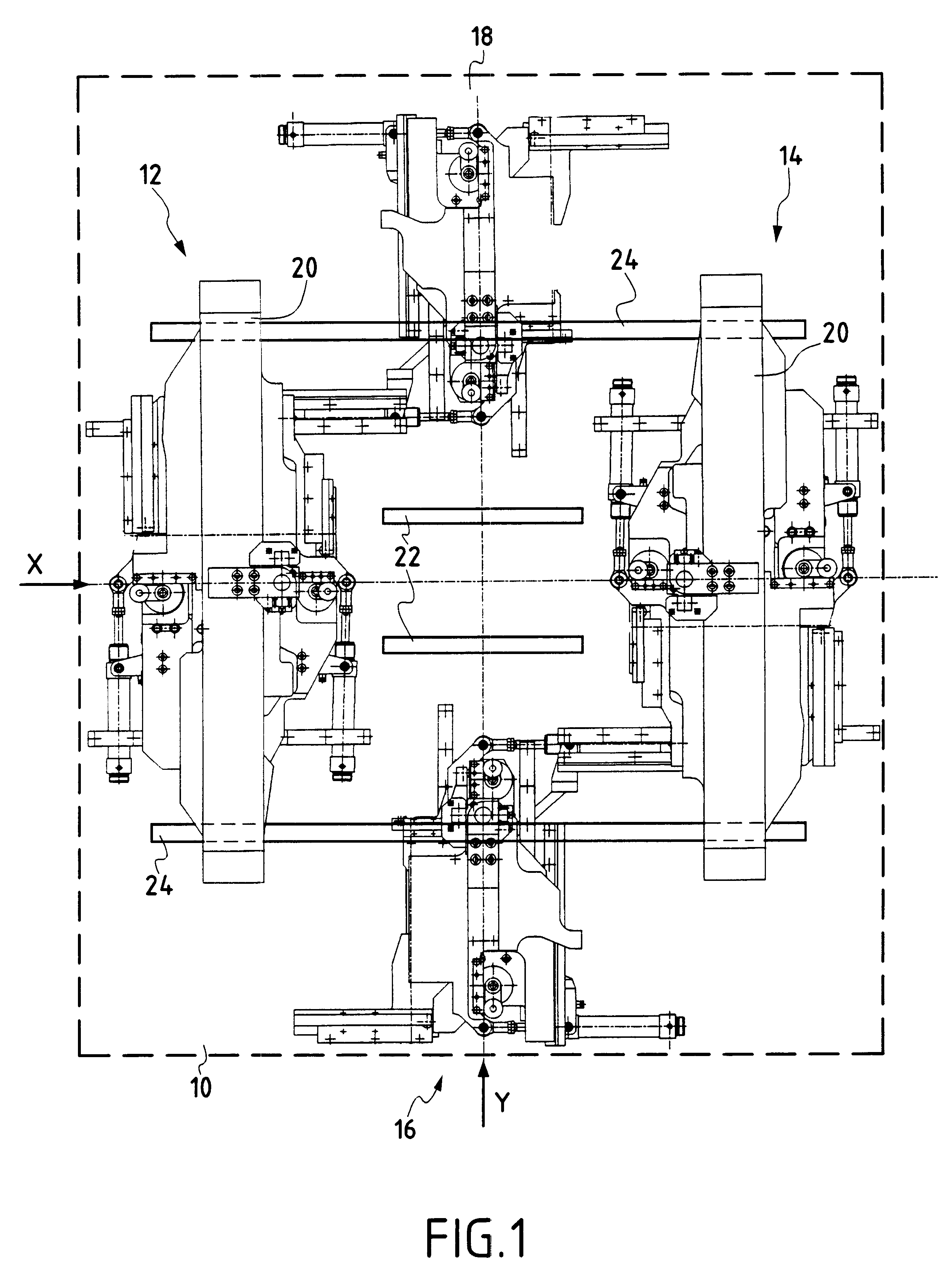 Machine for punching panels