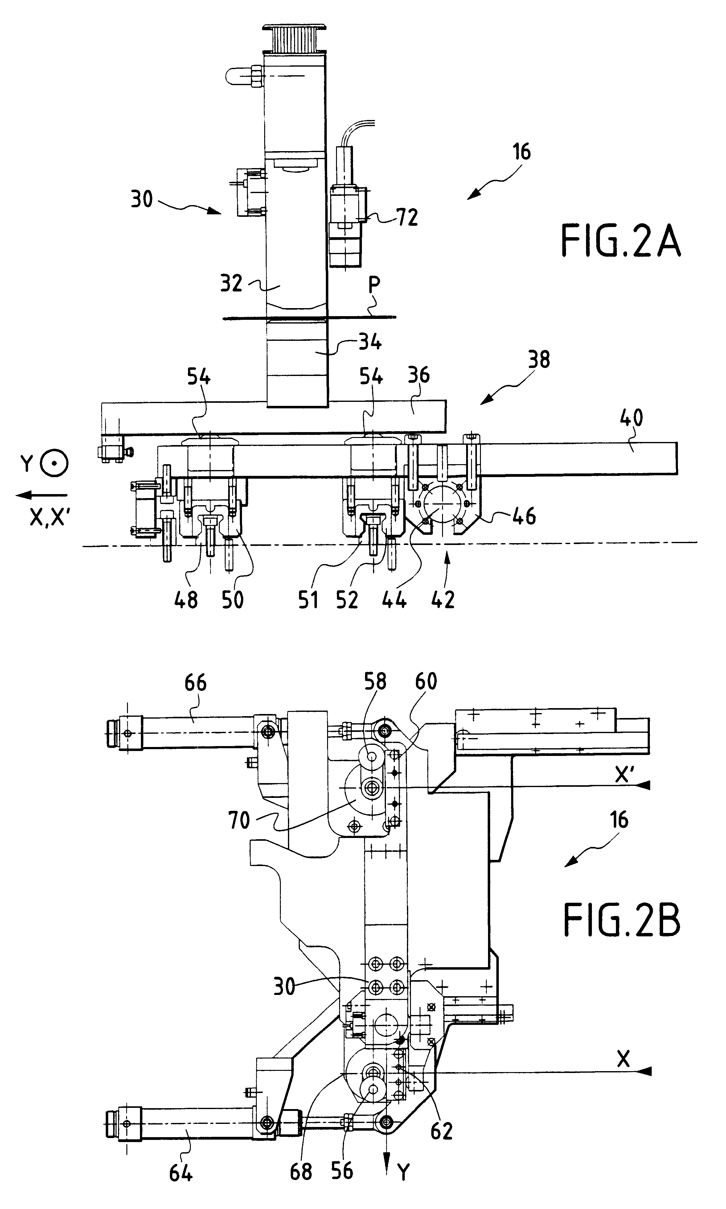 Machine for punching panels