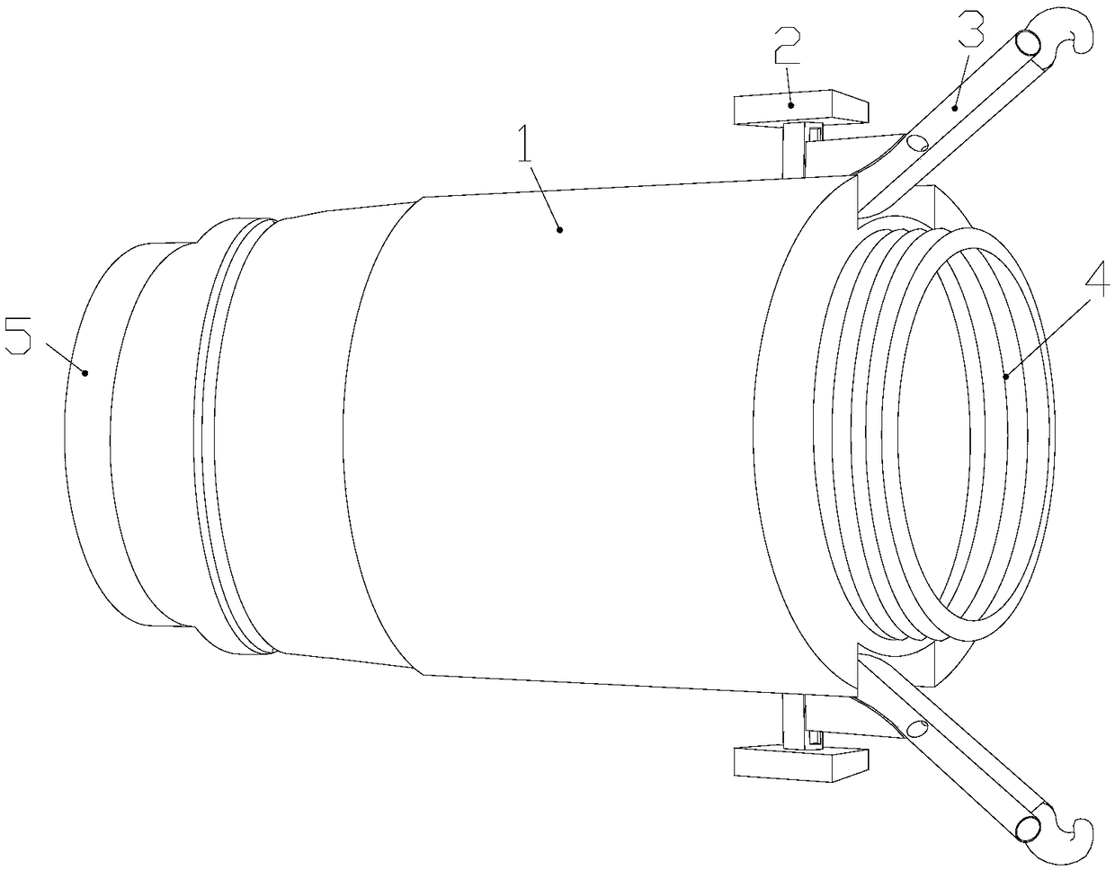 Pipeline connection device capable of being controlled by hand individually and performing connecting accurately