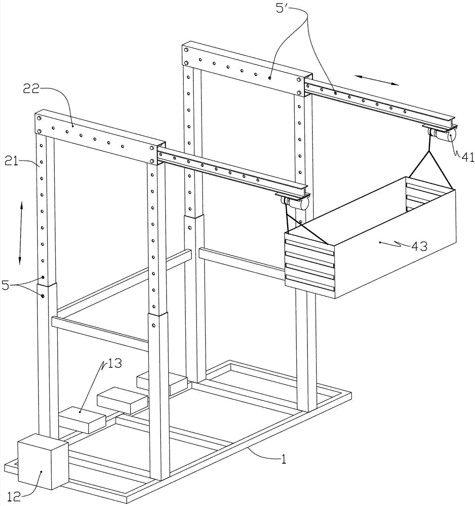 Elevating device special for viaduct maintenance construction