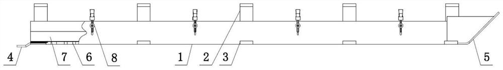 A high-efficiency integrated installation harness wire slot for high-speed trains