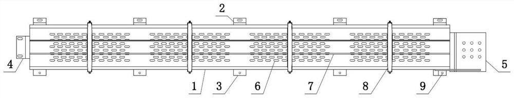 A high-efficiency integrated installation harness wire slot for high-speed trains