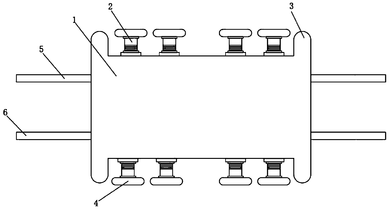 Butt joint suite for mounting longitudinal keels of vegetable greenhouse