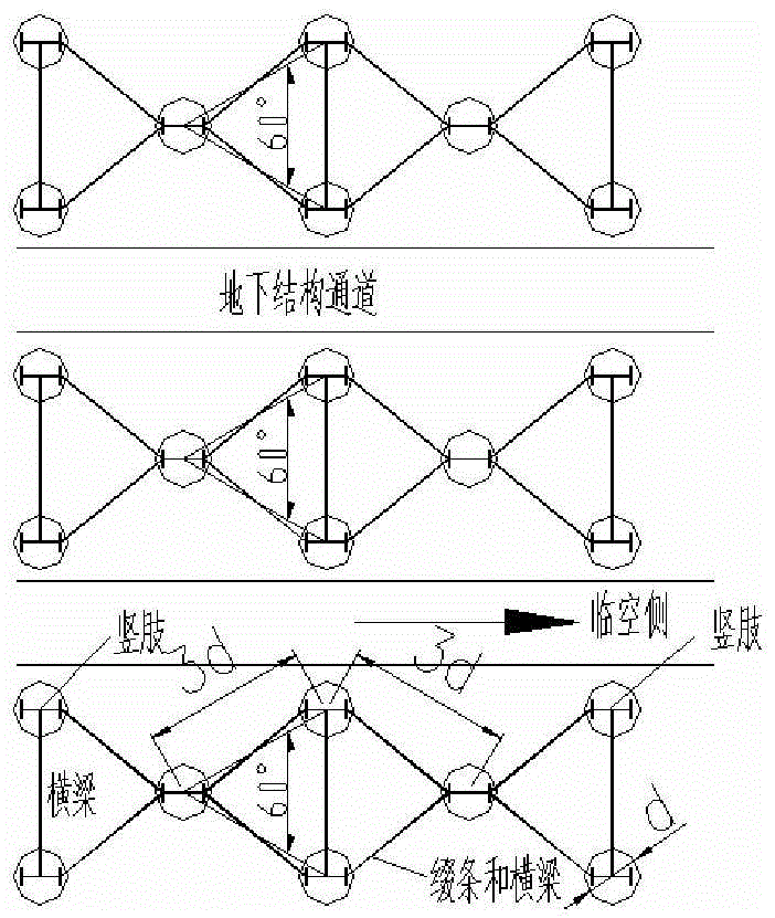 Multi-stage h-type soil retaining pile and its construction method