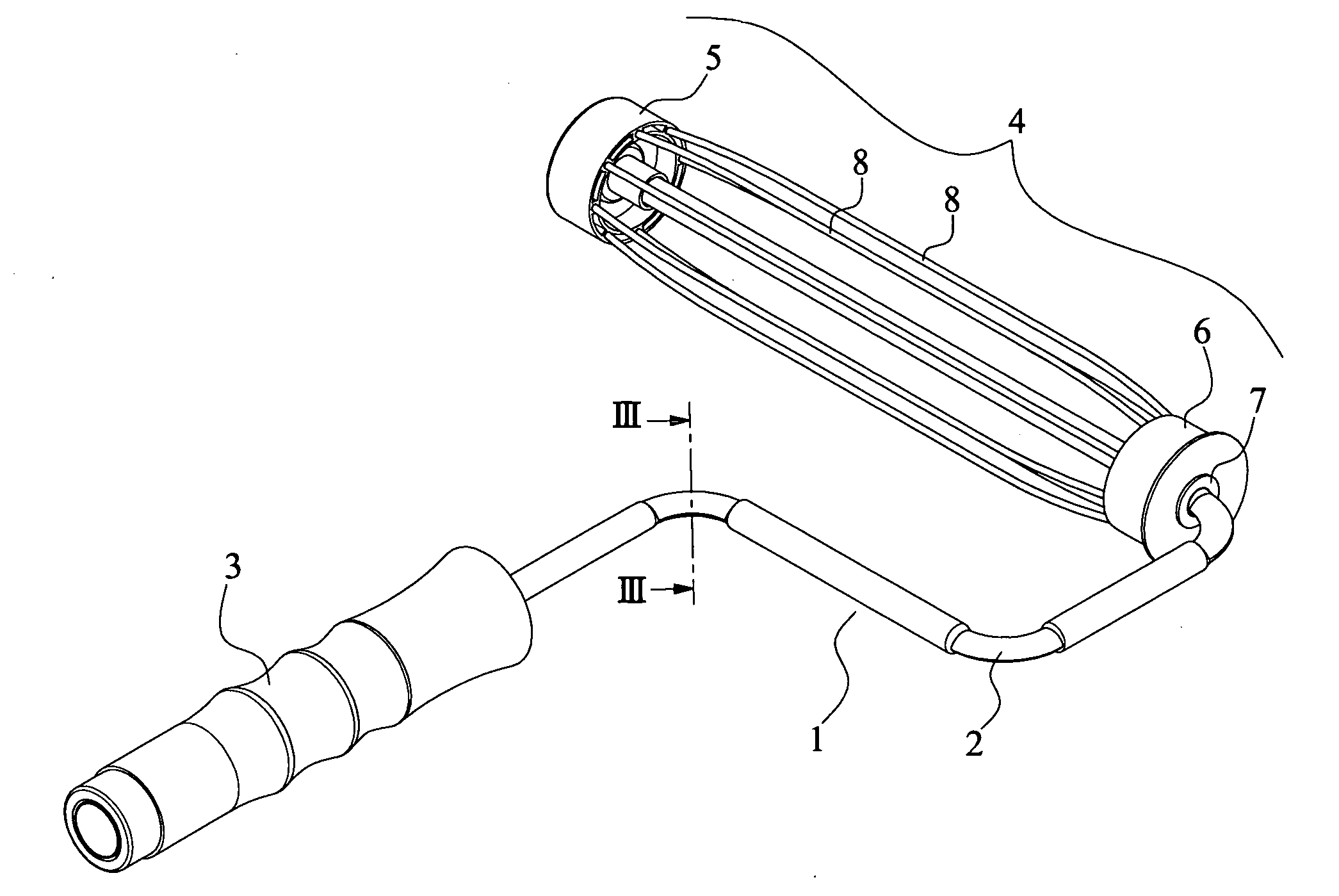 Paint roller with tubular frame