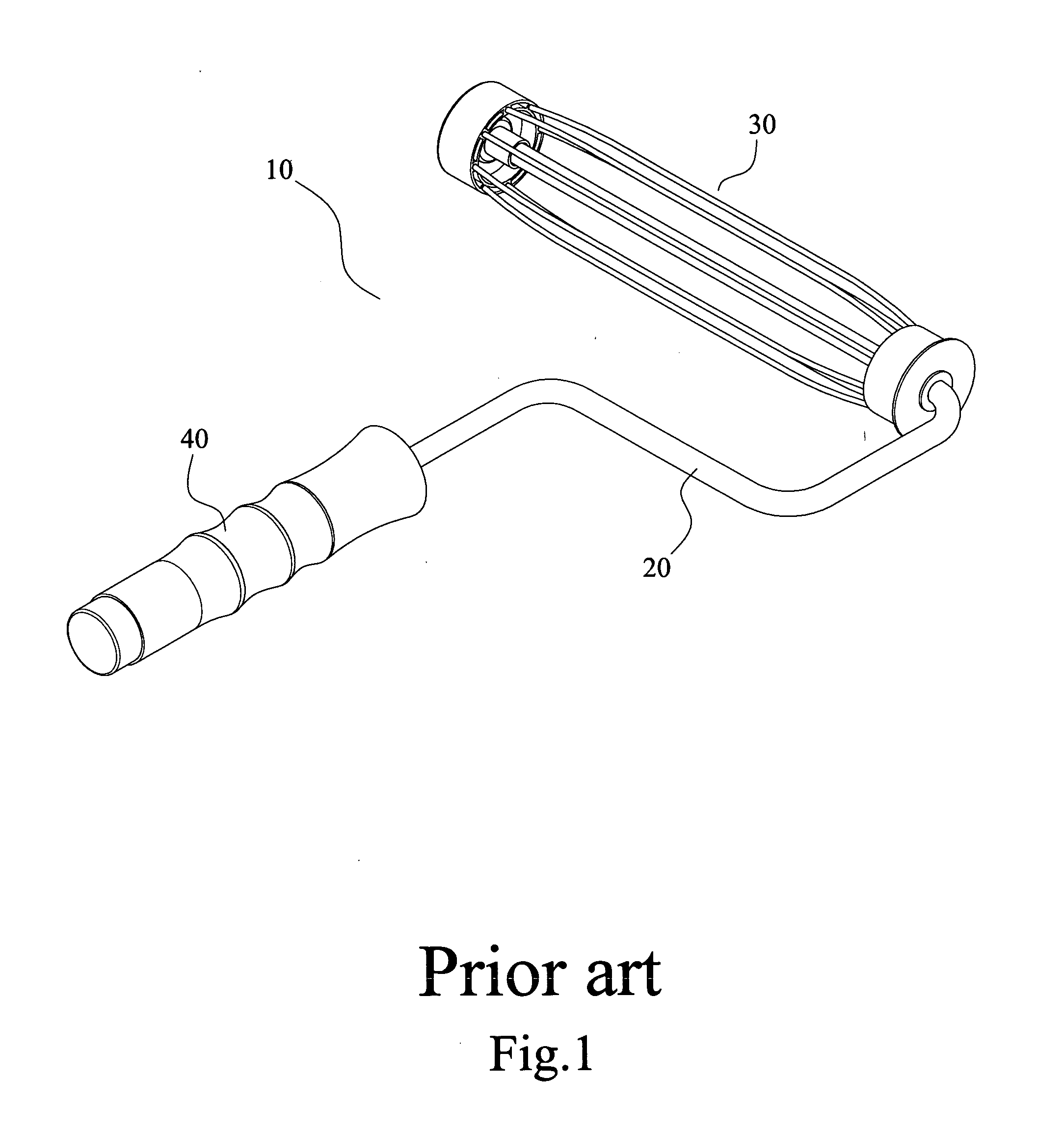 Paint roller with tubular frame