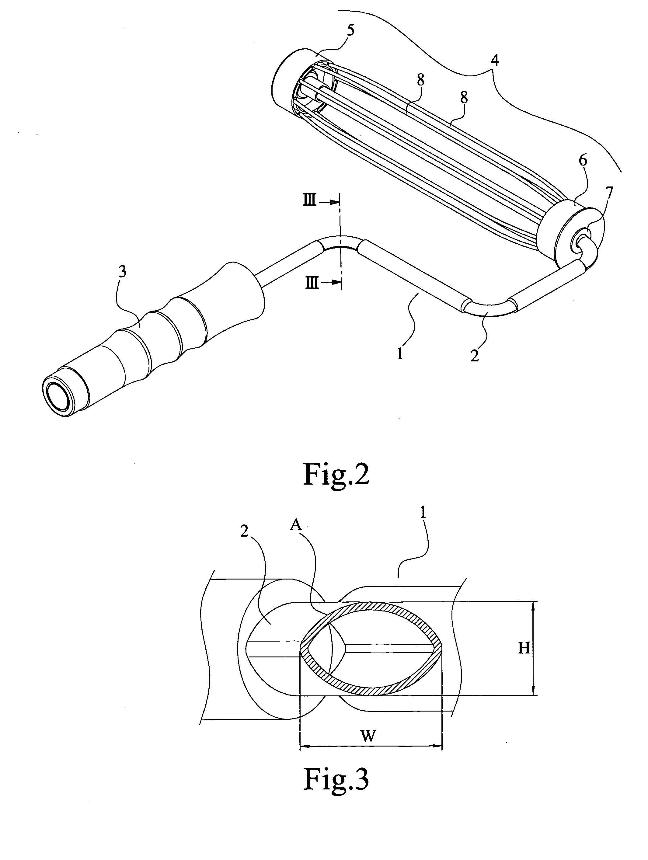 Paint roller with tubular frame