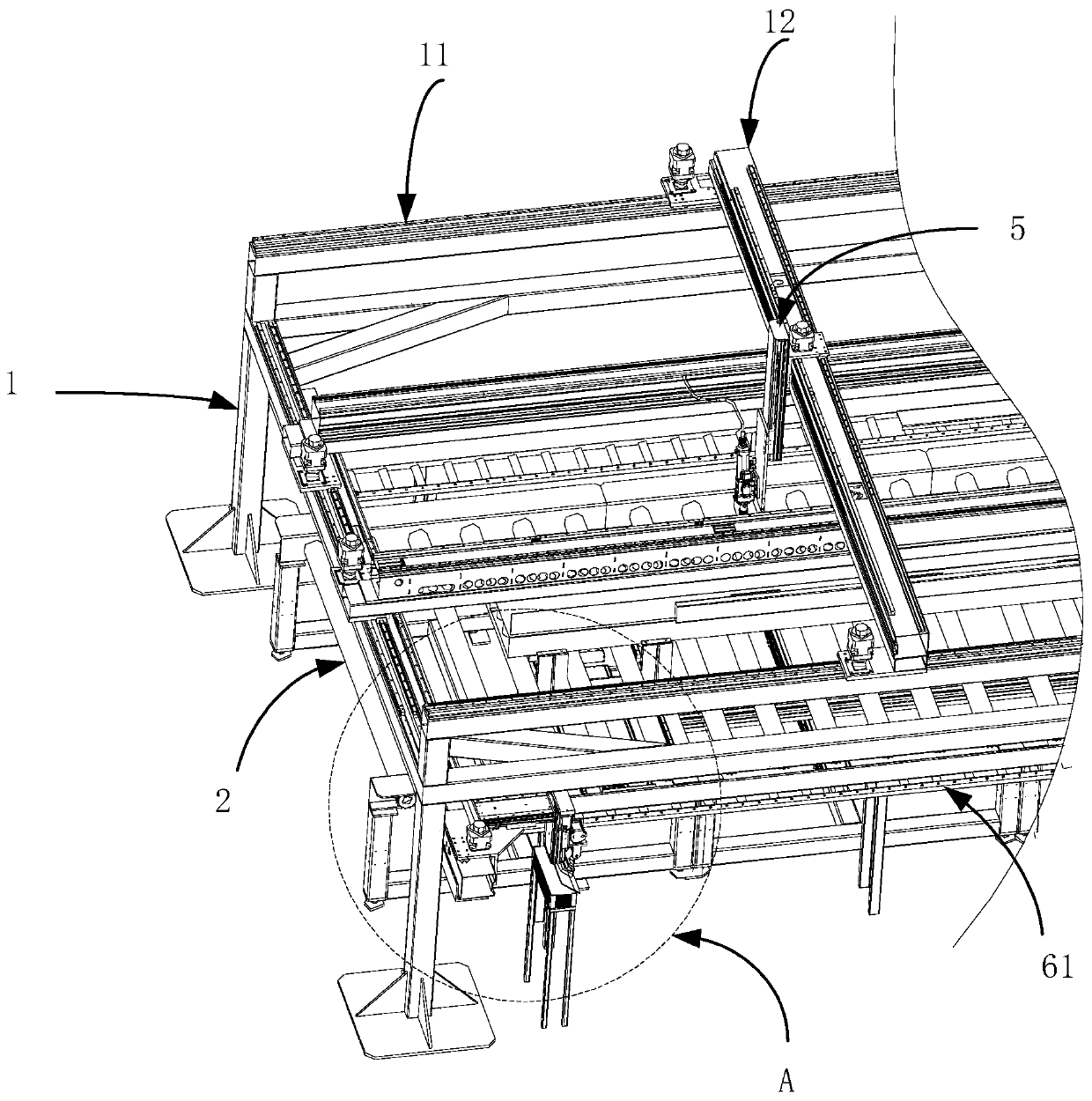 Building core plate welding equipment