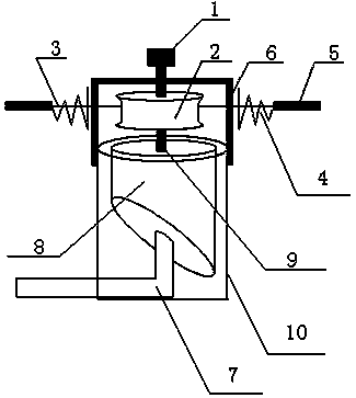 A kind of transformer gas relay butterfly cover fixing device