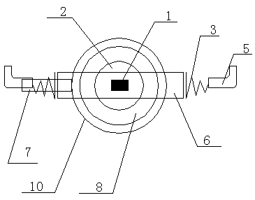 A kind of transformer gas relay butterfly cover fixing device