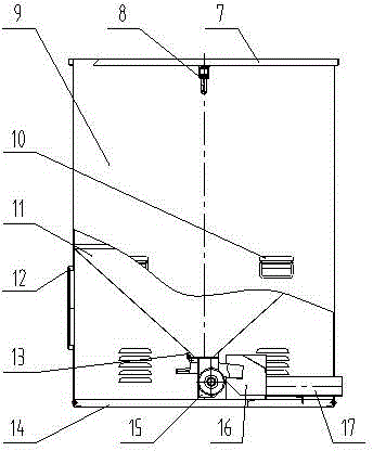 Remote pneumatic feeder charging aerator