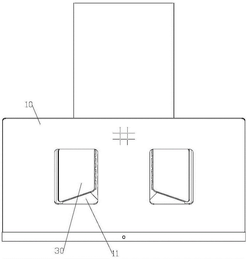 Air guide structure and range hood