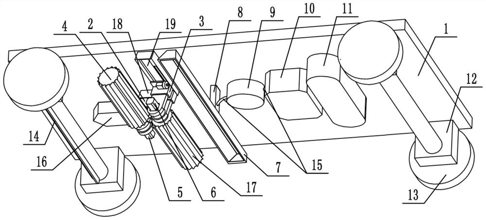 A device for removing road markings with double milling wheels