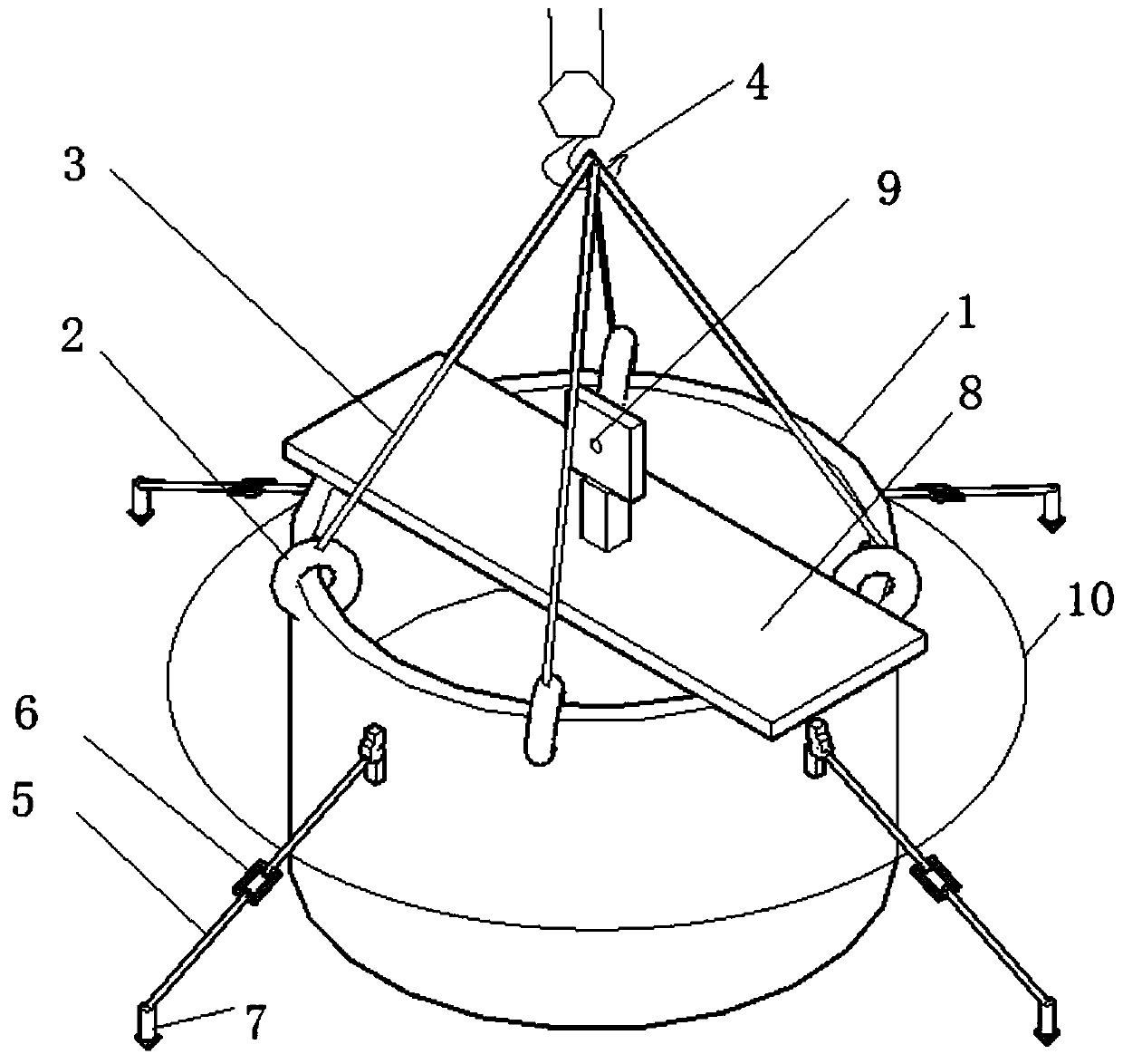 Mounting structure and mounting method for precisely burying cast-in-situ bored pile protection barrel