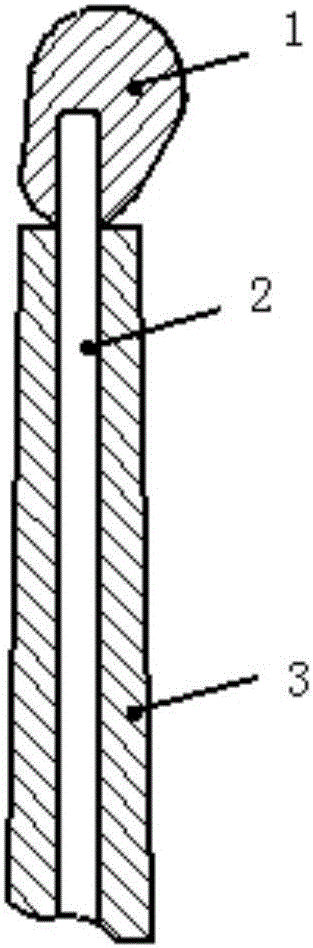 Method and device for fixing salt core for piston casting