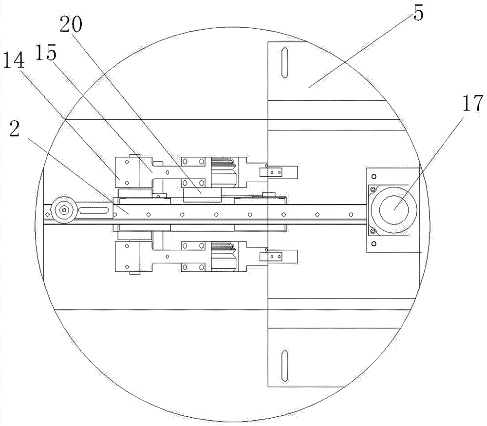 Horizontal type glove automatic turnover discharging machine and turnover discharging method thereof