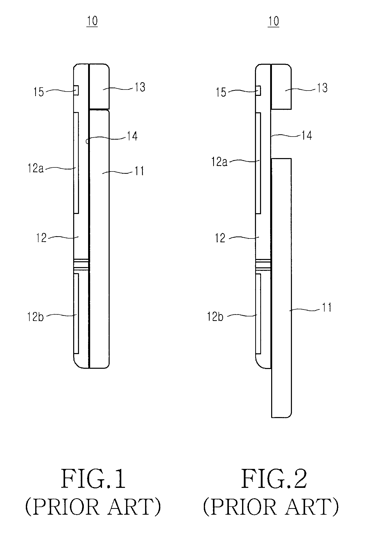 Sliding-type portable terminal