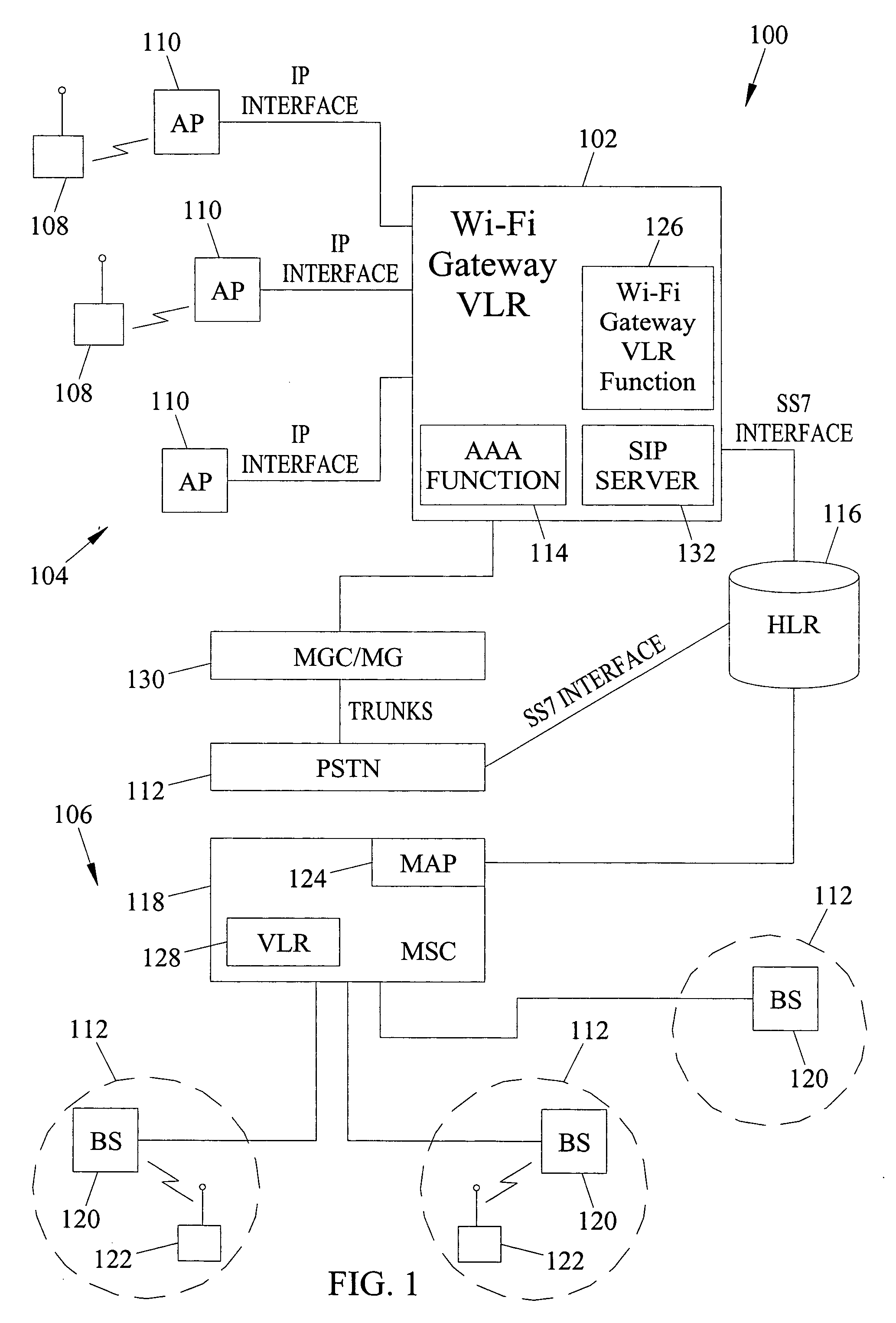 Methods, systems, and computer program products for providing wireless-fidelity (WI-FI) gateway visitor location register (VLR) functionality