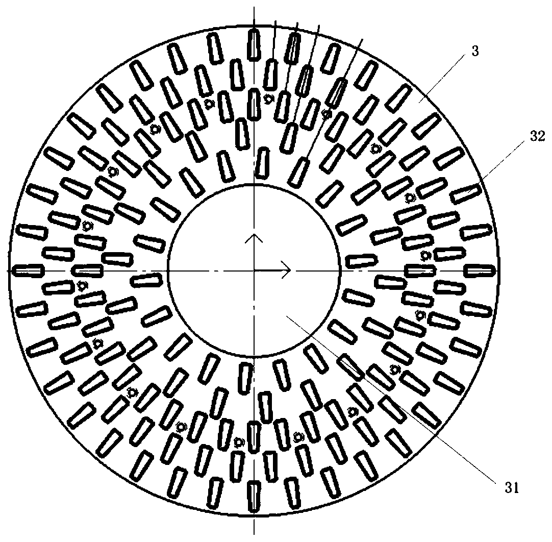 Grinding disk of ground grinding machine driven by motor