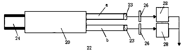 Optical fiber sensor for temperature measurement