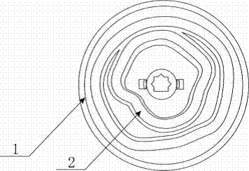 Anti-deforming structure of cam plate