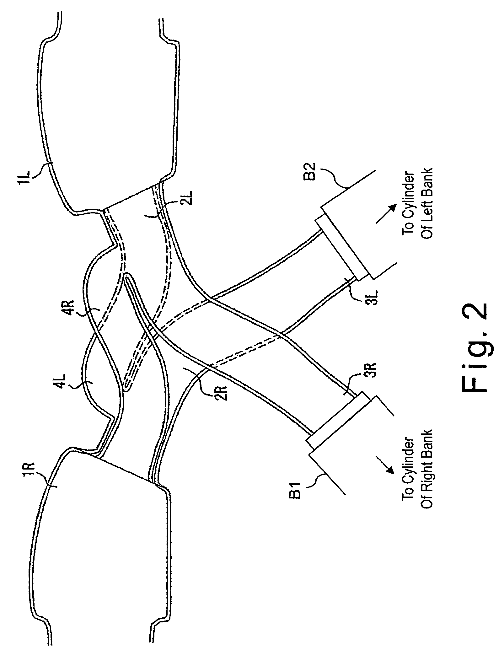 V-type multiple-cylinder air intake device