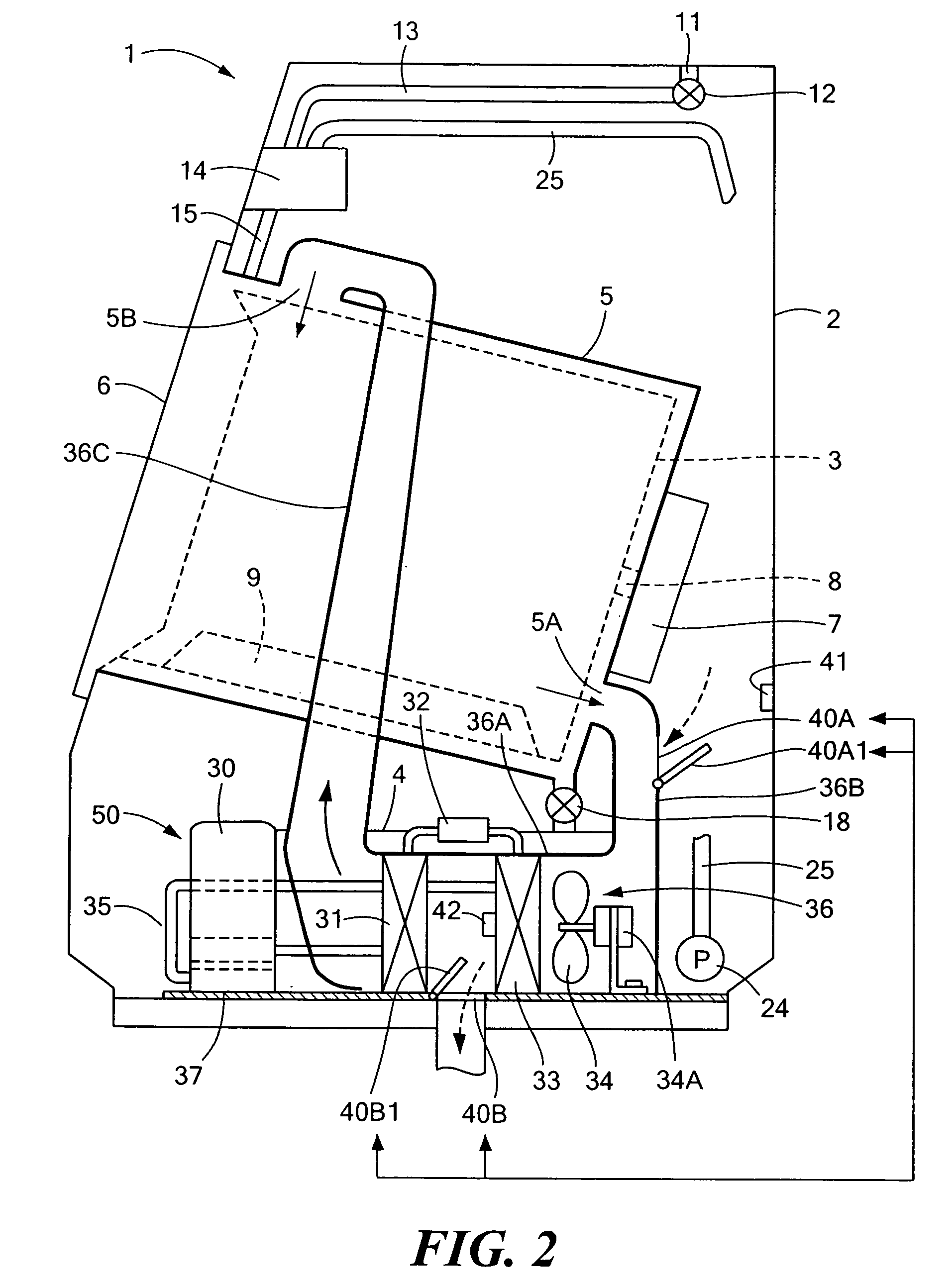 Drying unit and laundry washing/drying machine equipped with the drying unit