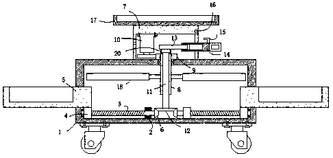 Instrument conveying device for anesthesiology department clinics