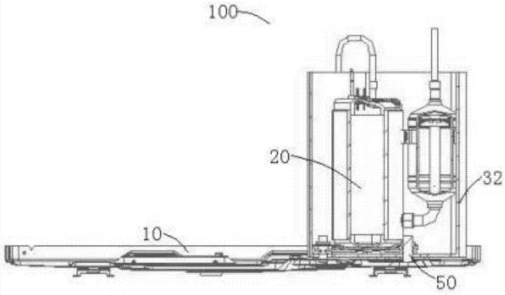 Air conditioner outdoor unit and air conditioner with air conditioner outdoor unit