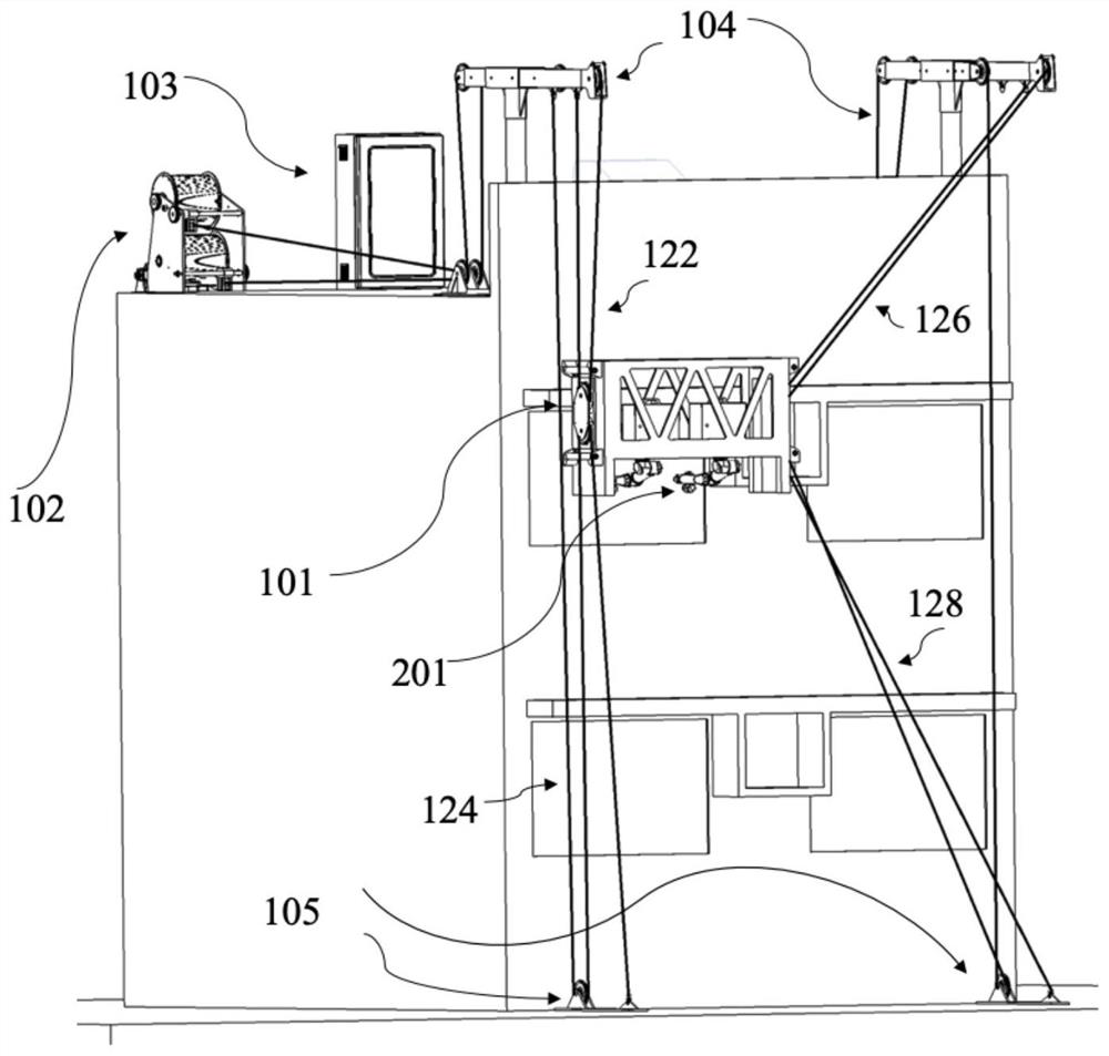 Mechanical arm system for maintaining building facade with irregular facade