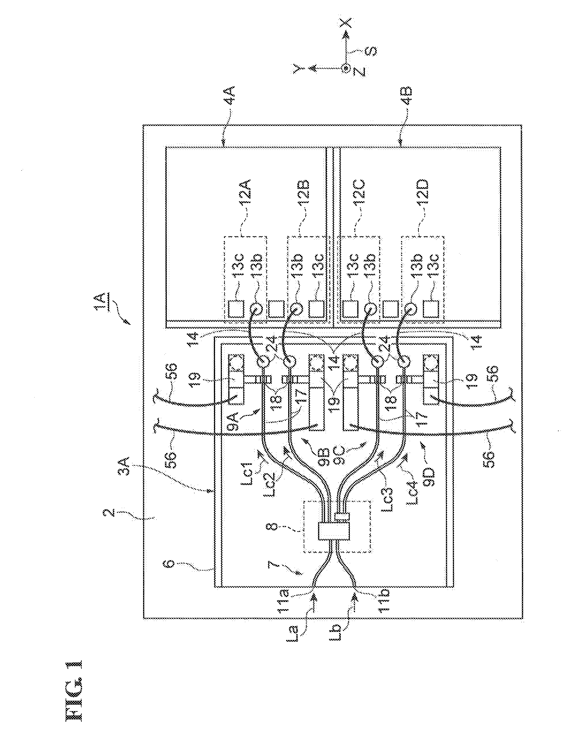 Optical-to-electrical converter unit and semiconductor light-receiving device