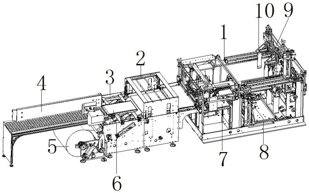 Fully-automatic kraft paper packing machine