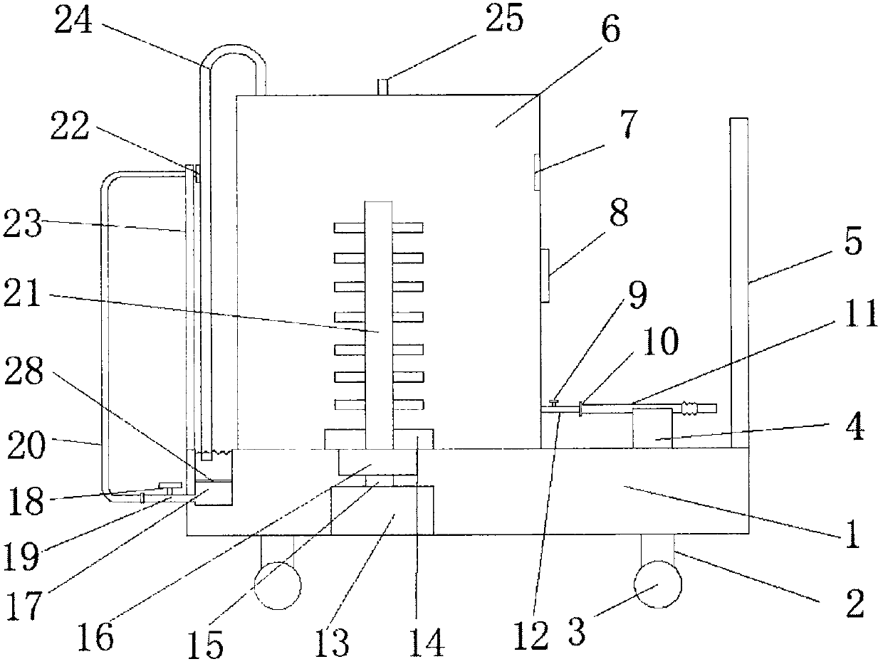 Asphalt pavement repairing device for municipal engineering