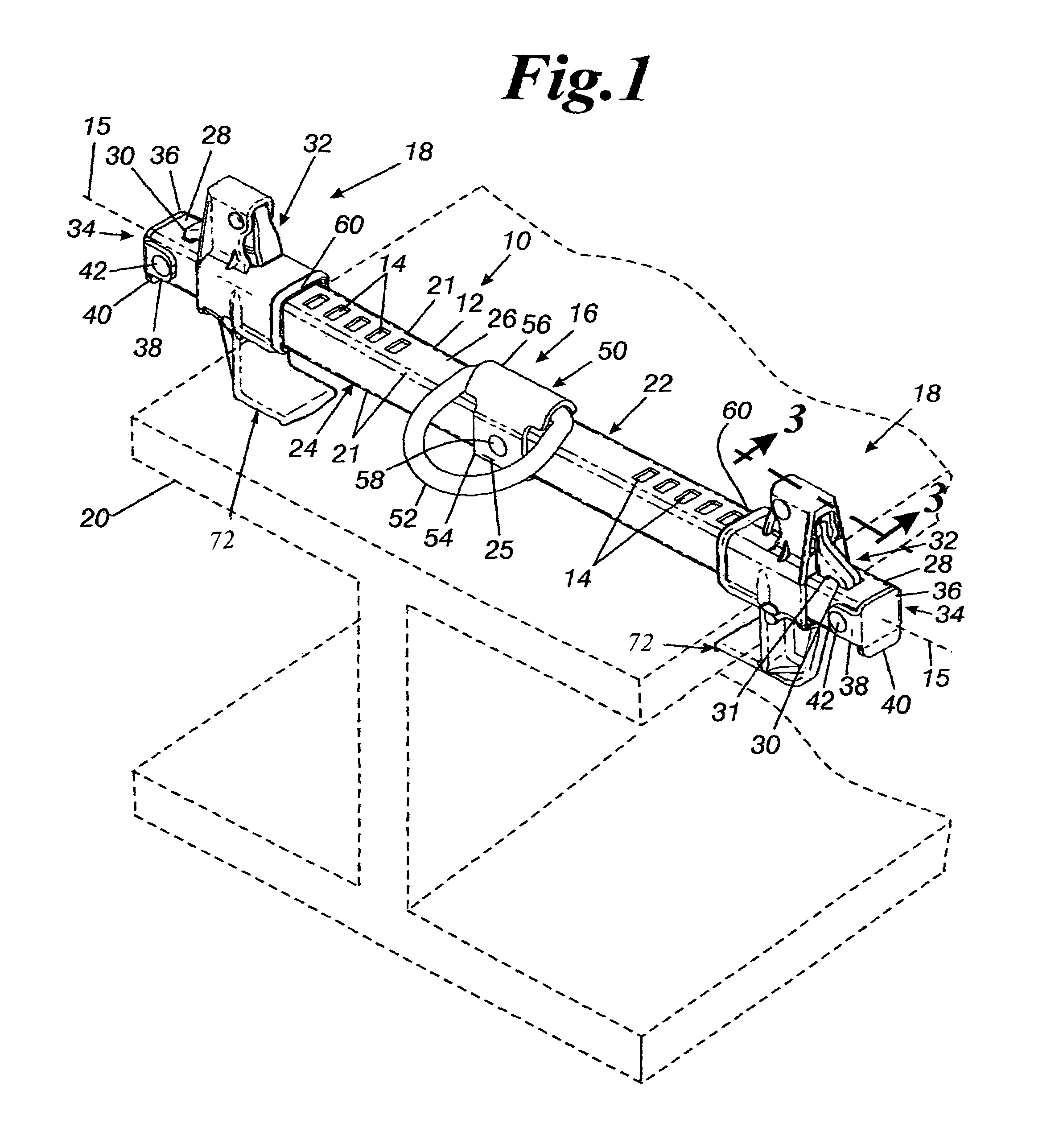 Sliding anchorage device