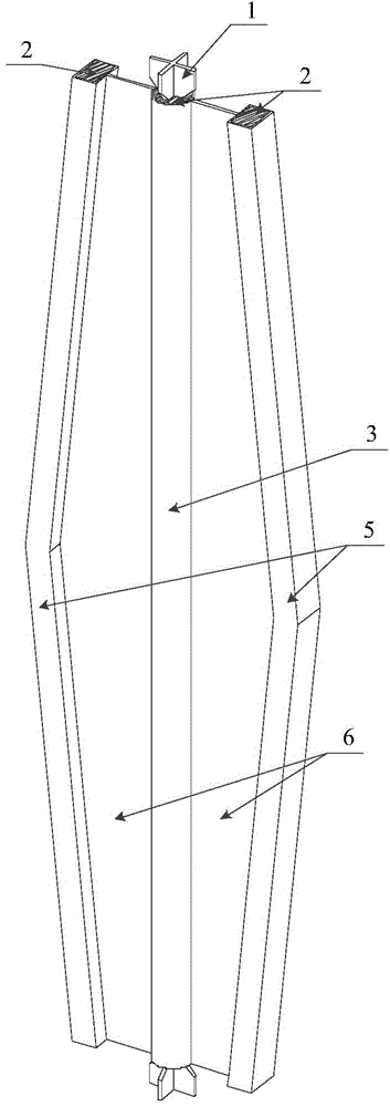 Shuttle-shaped constraining type buckling-restrained brace