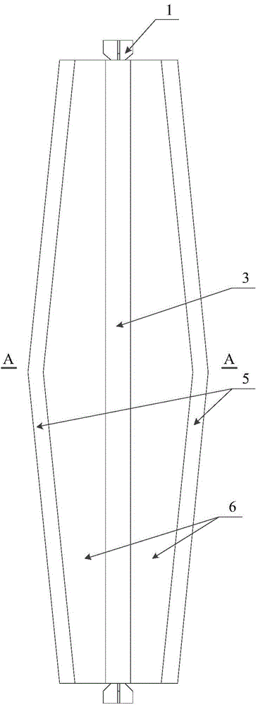 Shuttle-shaped constraining type buckling-restrained brace