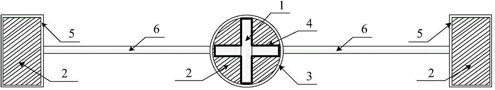 Shuttle-shaped constraining type buckling-restrained brace