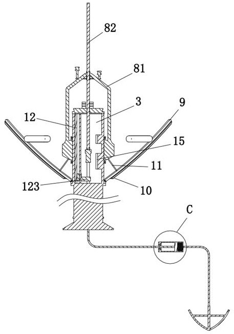 Marine environmental monitoring buoy mechanism