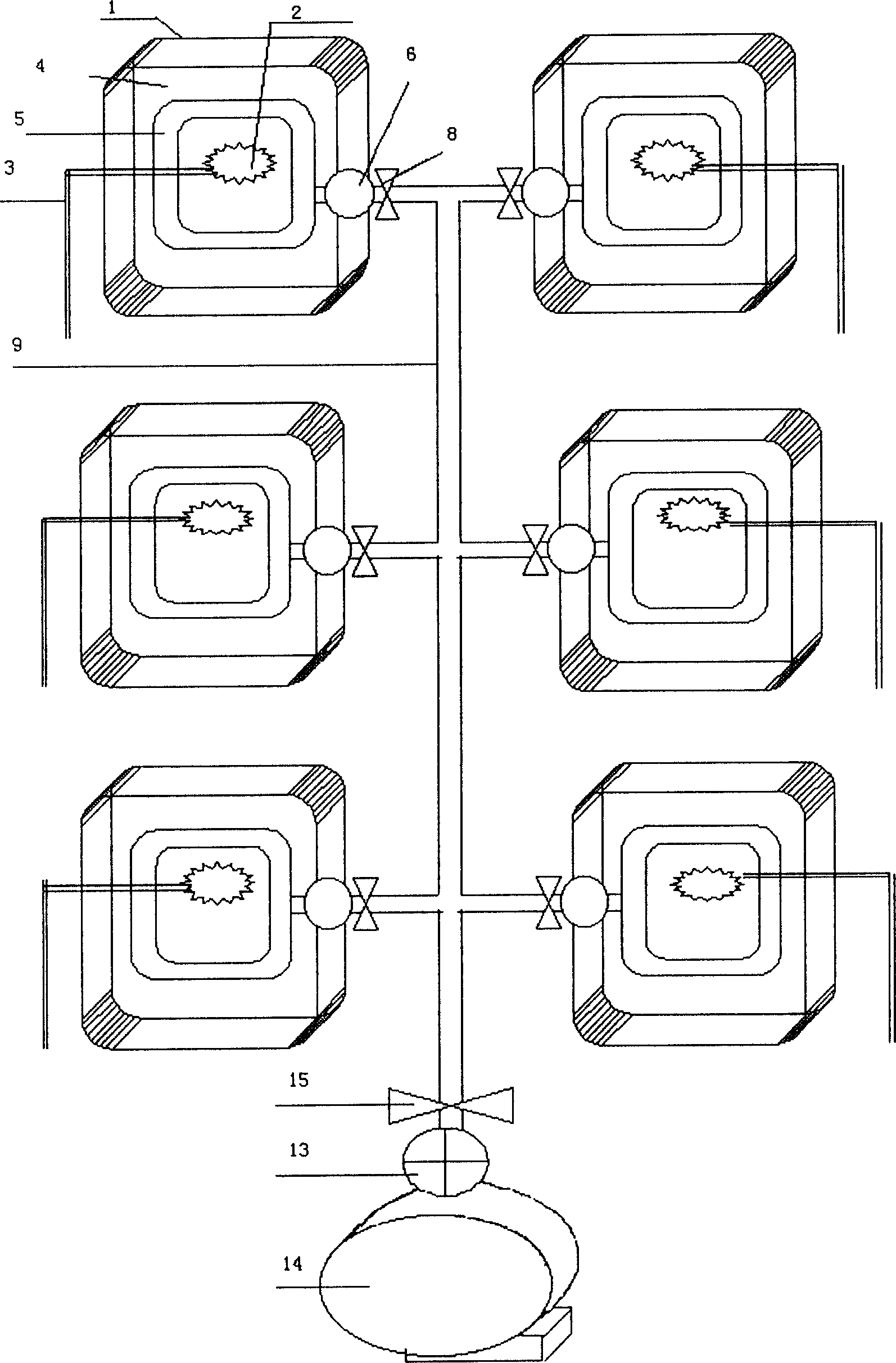 Biological restoring method for contaminative soil and equipment therefor