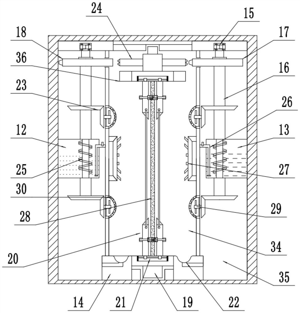 Intermittent circulating two-sided flipping high-efficiency printing and dyeing device