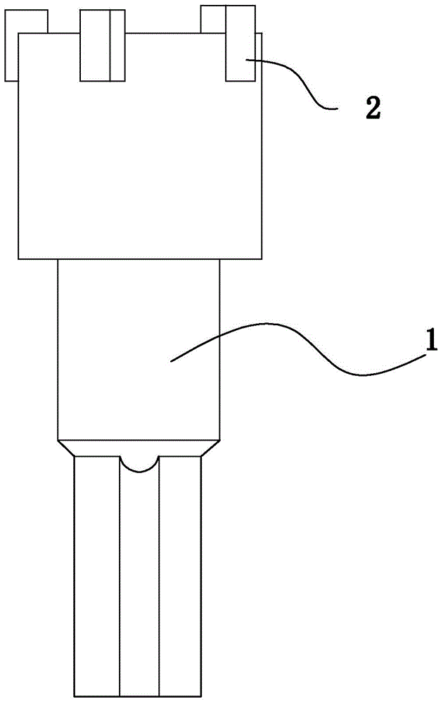 Cylindrical cutter upset-extruding molding method