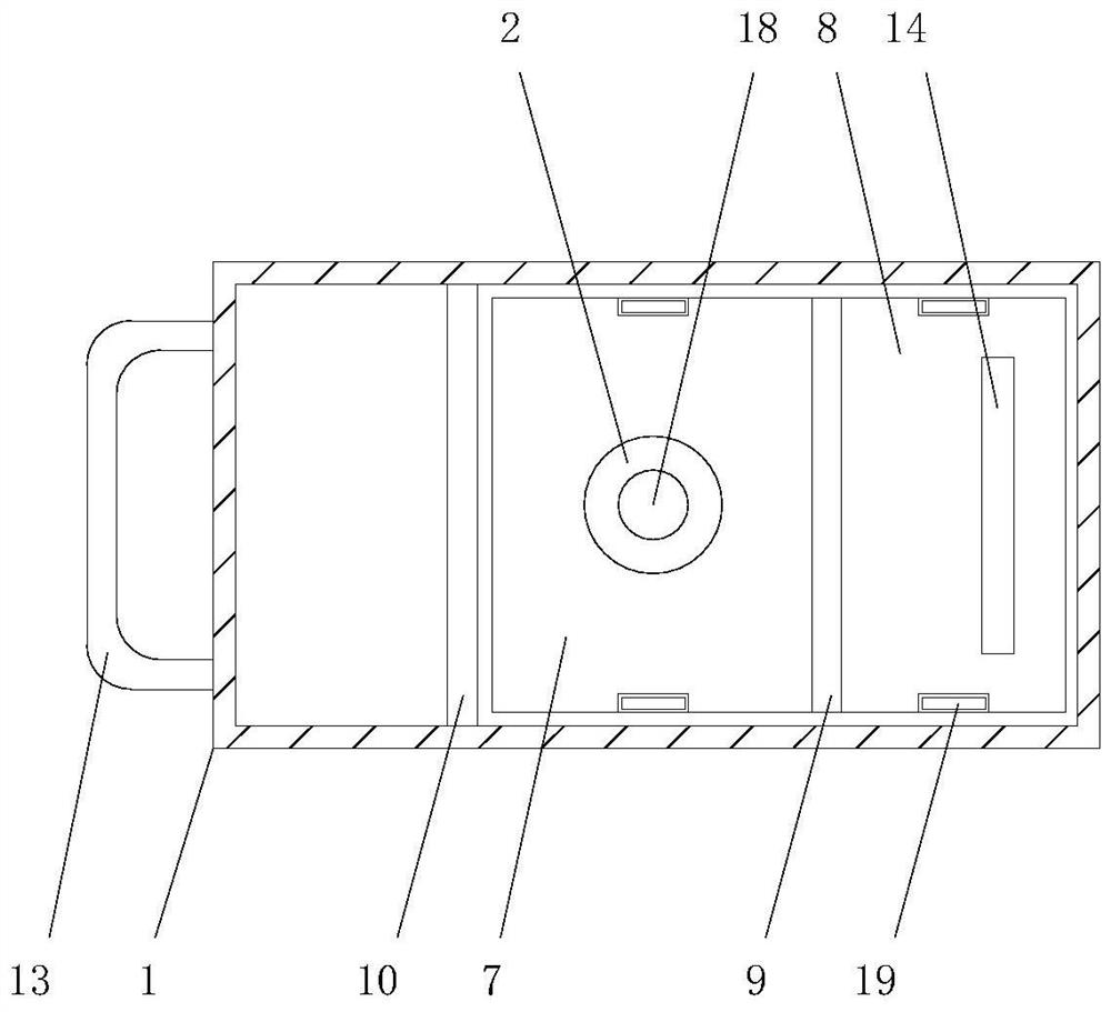 Fallen leaf recovery device for garden engineering