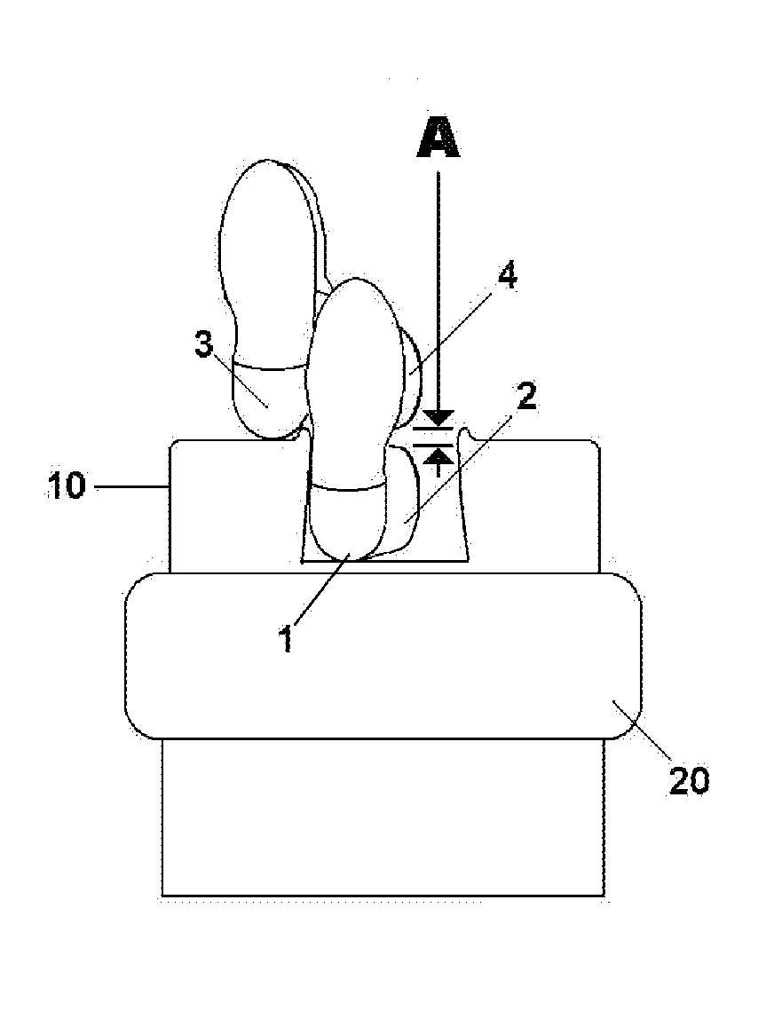 Heel support device for circulation improvement