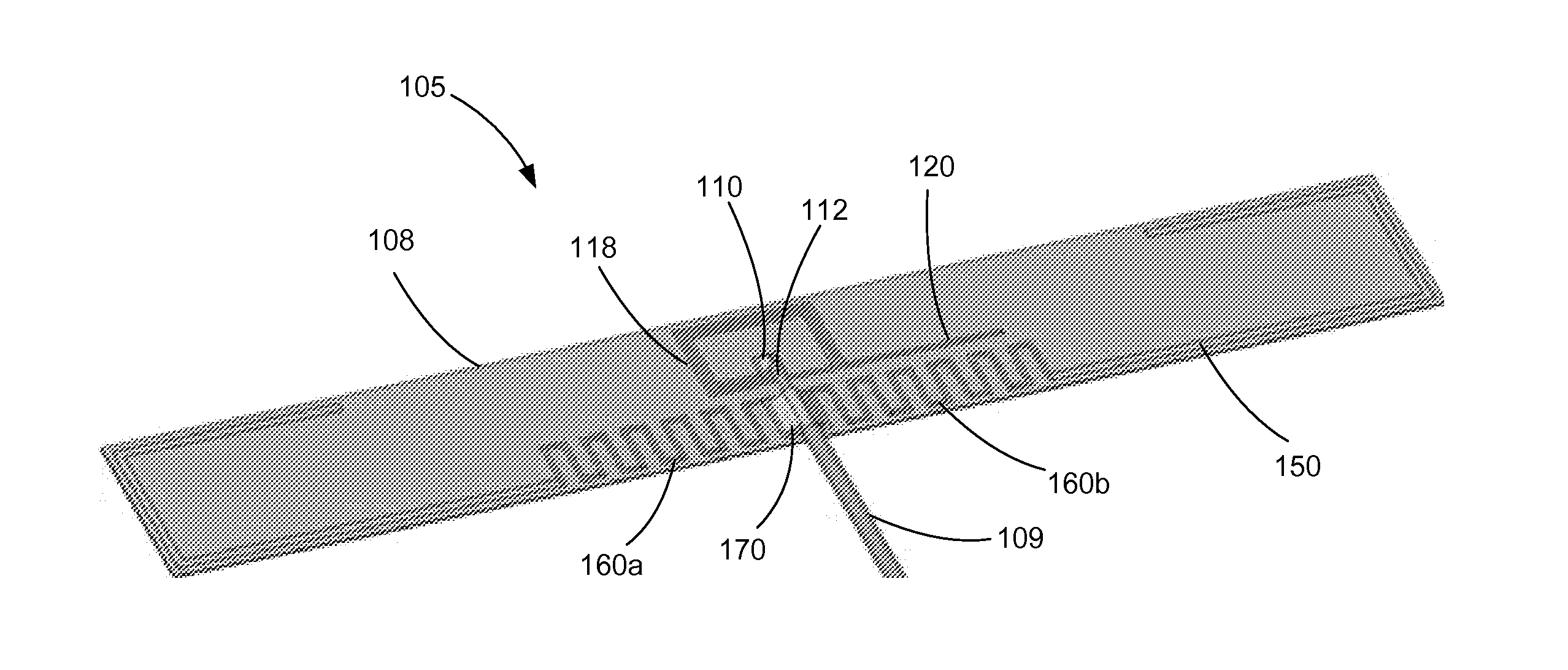 Slot fed dipole antenna