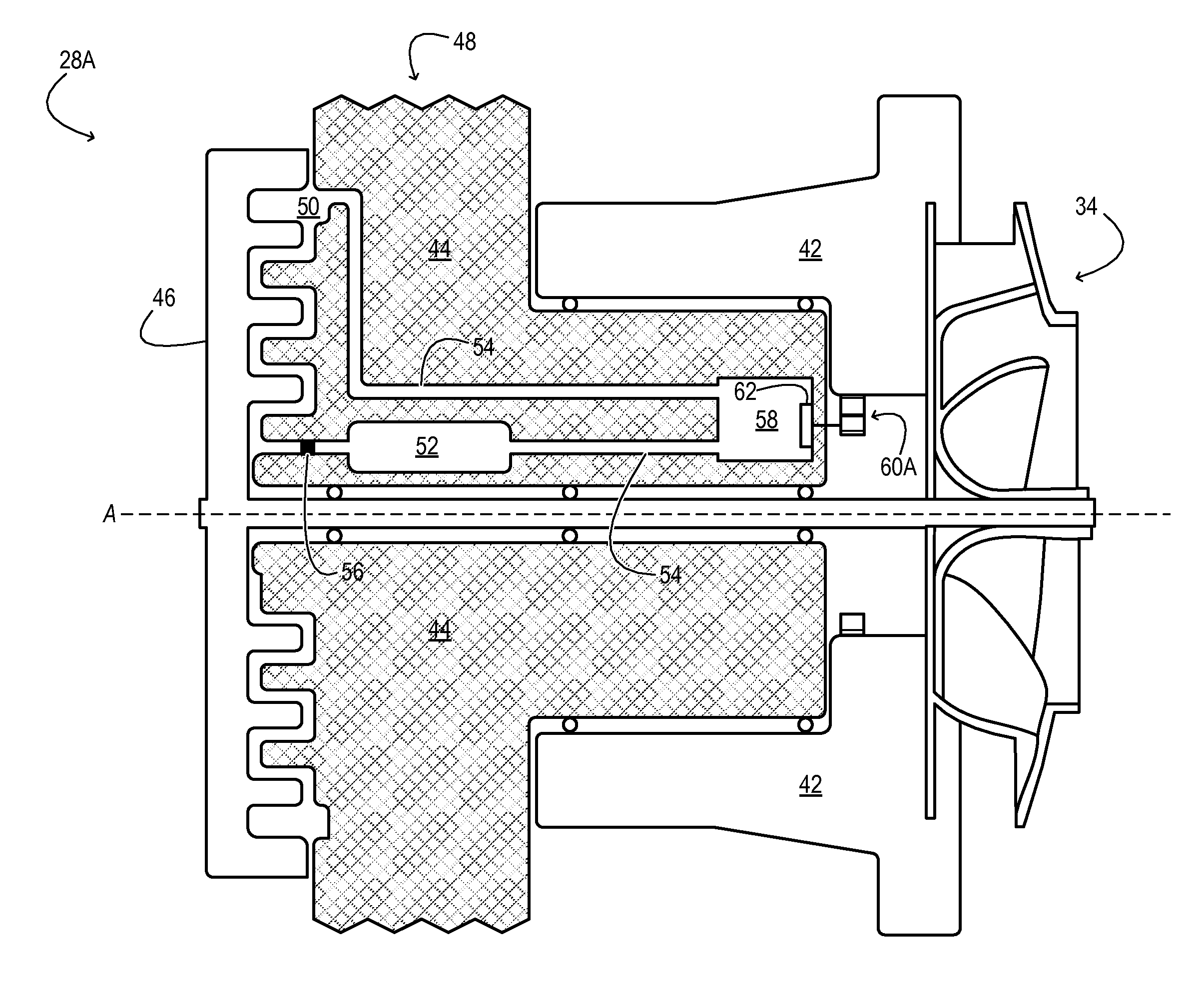 Disengageable coolant pump for engine