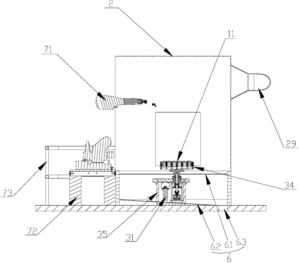 Automatic single-station glaze spraying device and method