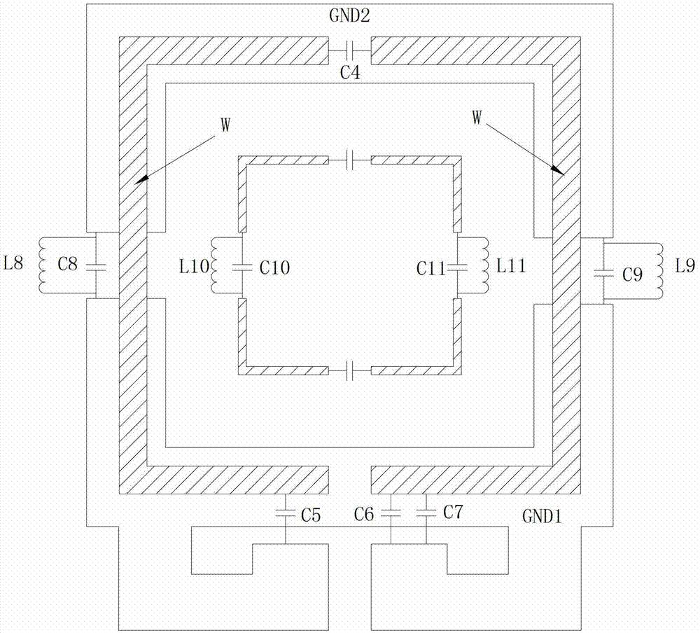 Dual-band radio frequency surface coil