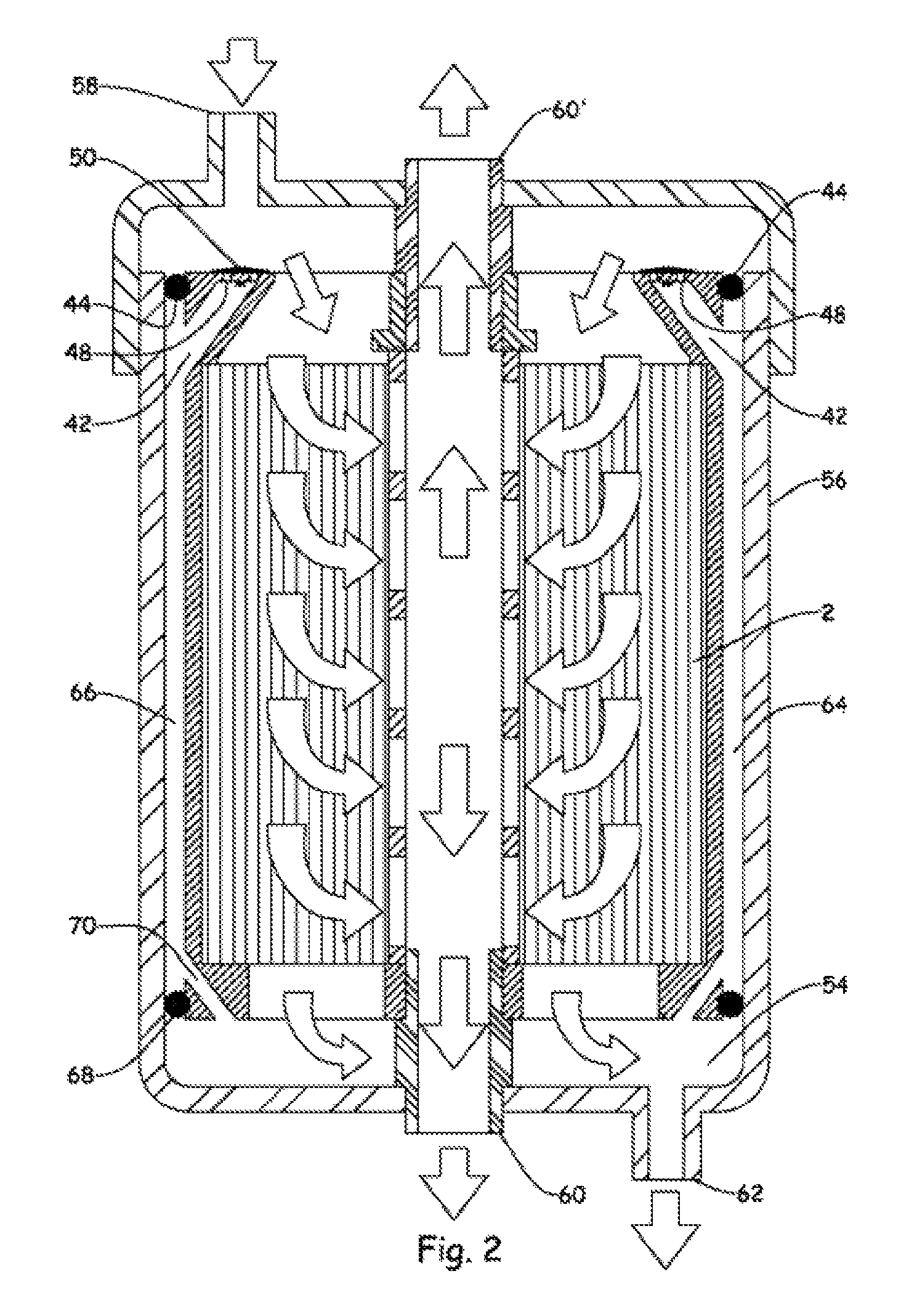 Spiral wound element and seal assembly