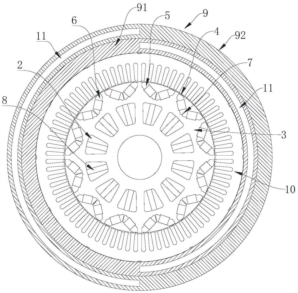 Rotor punching sheet, rotor, motor and new energy electric vehicle